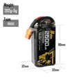 18650 LI-ON 2600mAh 4S 14.8V 1C XT60, Built-in Protect Board
