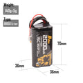 18650 LI-ON 2000mAh 3S 11.1V 15C XT30/XT60