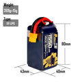 5PCS XR 1550MAH 6S1P 22.2V 160C XT60