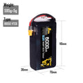 VTC6 6000MAH 6S2P 22.2V 60A XT60/XT90