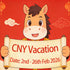 CNY VACATION 2026
