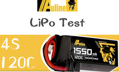 Auline 1550mah 4S 120C 100% Throttle to End, Battery Burst/Crazy Test.