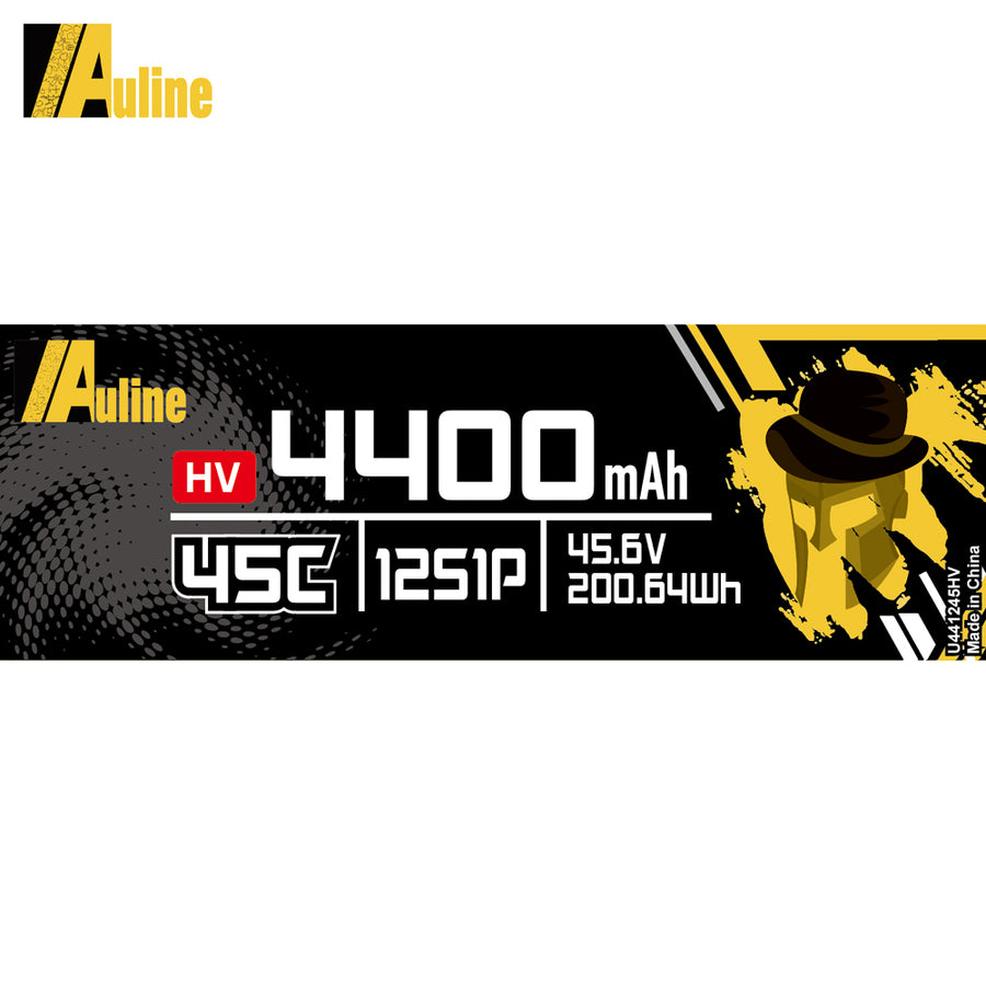 HV LiPo Battery 4400MAH 12S1P 45.6V 45C XT60/ XT90/ XT150 /EC8