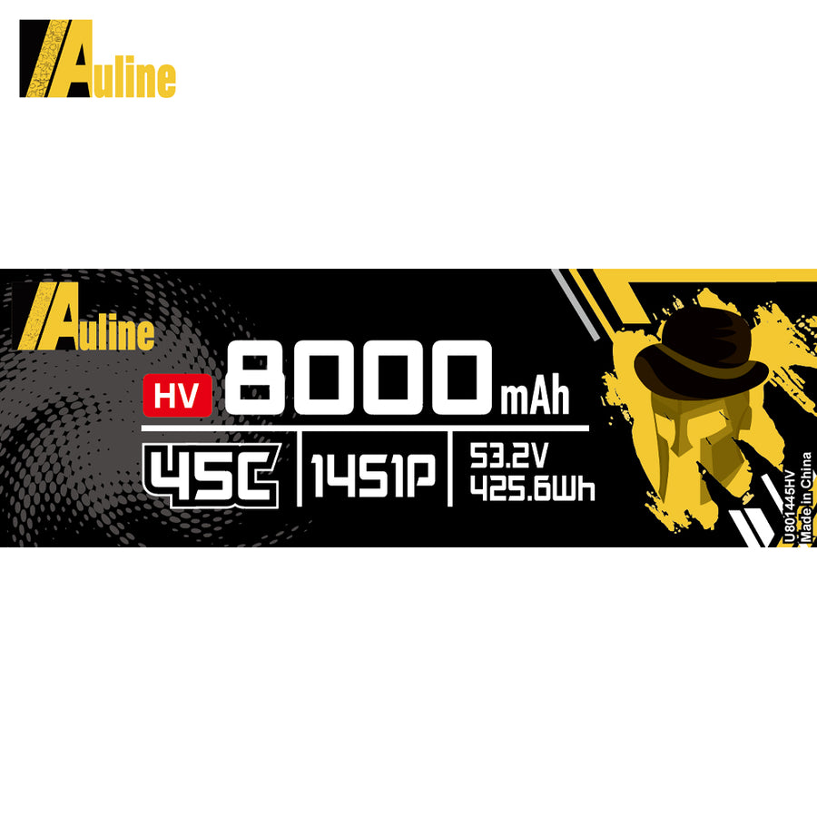 HV LiPo Battery 8000MAH 14S1P 53.2V 45C XT60/ XT90/ XT150 /EC8