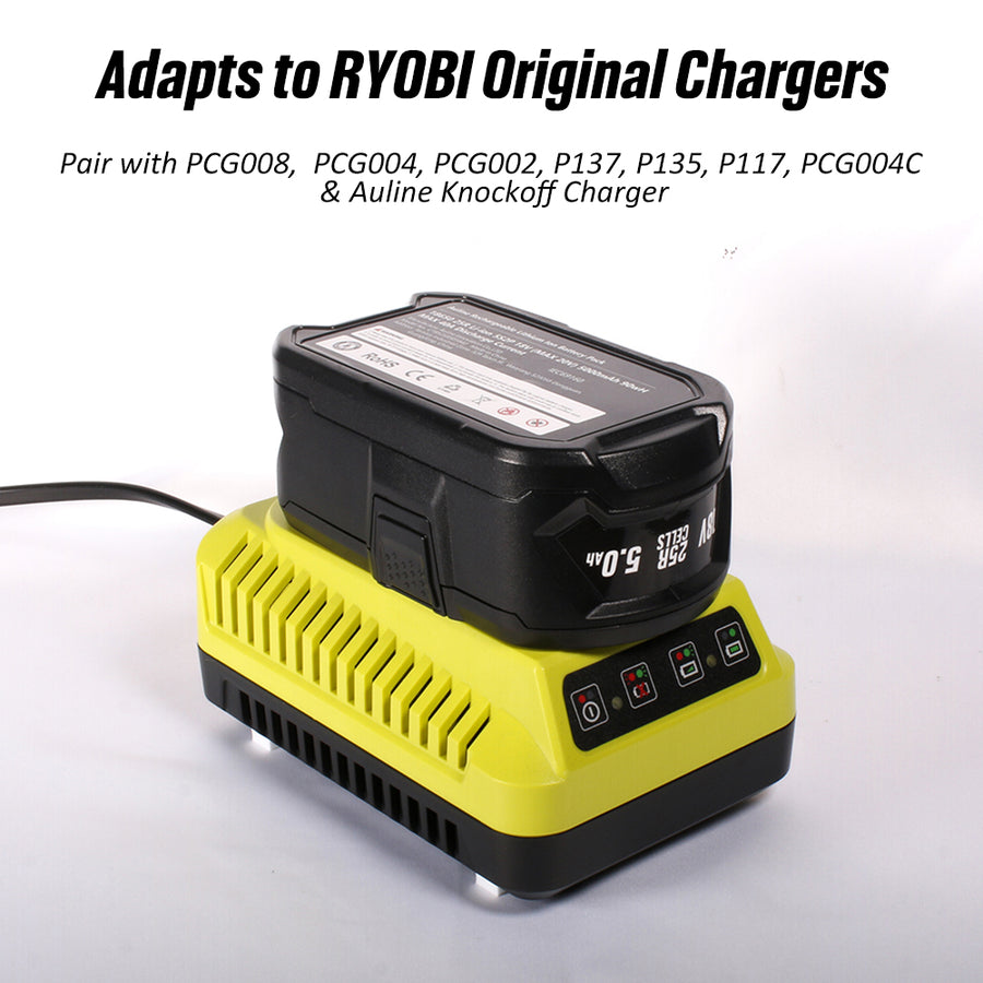 CTB 18-Volt 5.0Ah 25R 18650 Li-Ion High Power Output Battery Pack For Ryobi 18V Cordless Tools