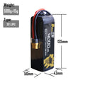 5PCS XR 4000MAH 6S1P 22.2V 60C XT60