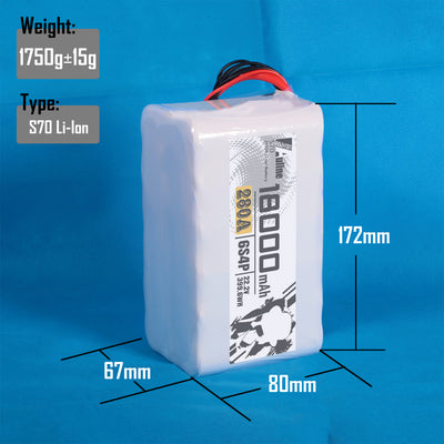 S70 21700 18000MAH 6S4P 22.2V 280A XT60/XT90