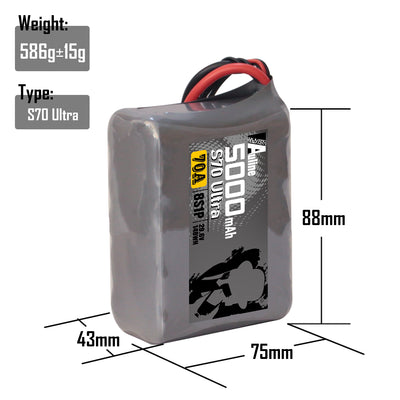 21700 S70 Ultra 5000MAH 8S1P 29.6V 70A XT60