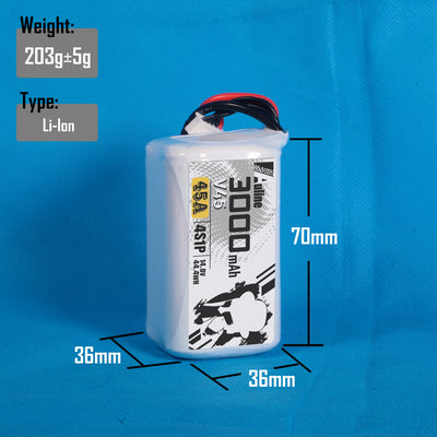 18650 V45 3000MAH 4S1P 14.8V 45A XT60