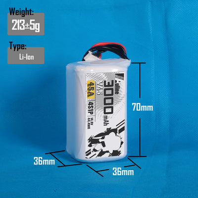 18650 V45 3000MAH 4S1P 14.8V 45A XT30/XT60
