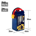 5PCS XR 1550MAH 4S1P 14.8V 160C XT60