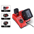 CTB 3A Double Charge Port Rapid Charger for Milwaukee 12V 14V 18V Li-Ion Battery