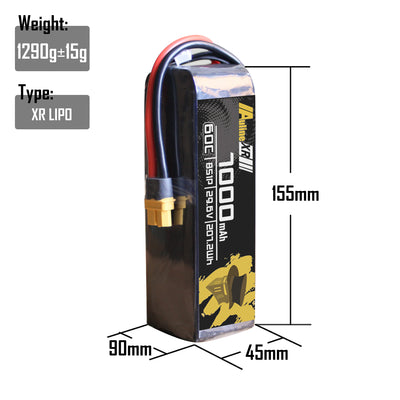 5PCS XR 7000MAH 8S1P 29.6V 60C XT60