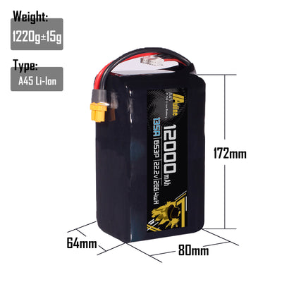 21700 A45 12000MAH 6S3P 22.2V 135A XT60/XT90