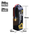 5PCS XR 6000MAH 6S1P 22.2V 60C XT60