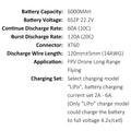 VTC6 6000MAH 6S2P 22.2V 60A XT60