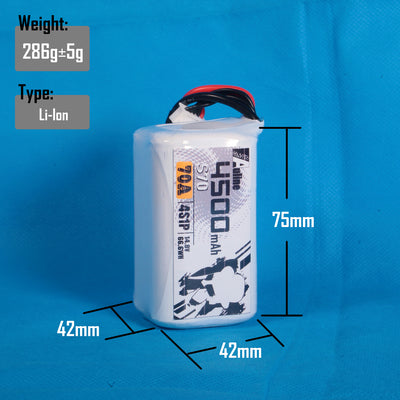 21700 S70 4500MAH 4S1P 14.8V 70A XT60