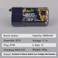 21700 LI-ON 4800mAh 3S 11.1V XT60 Built-in Low Voltage System