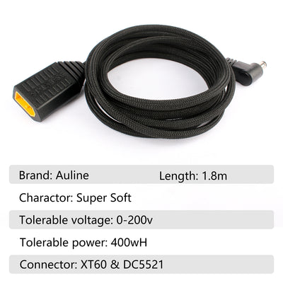 Auline Super Soft Power Adapt Cord XT60 to DC5521